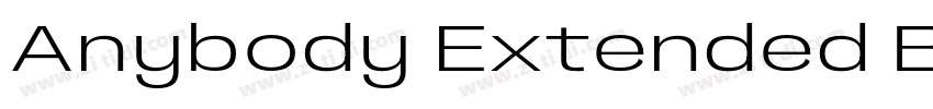 Anybody Extended Bol字体转换